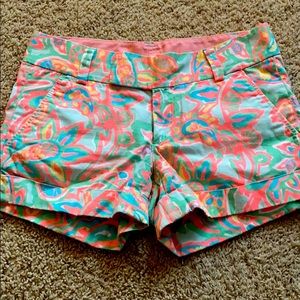 Lilly Pulitzer Barclay shorts sz 00